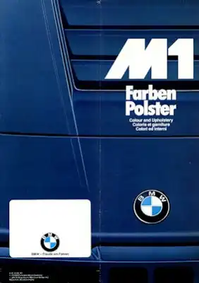 BMW M 1 Farben 1979