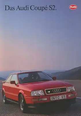 Audi Coupé S 2 B 3 Prospekt 7.1991