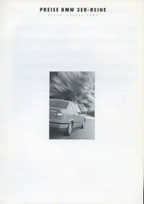BMW 3er Limousine / Coupé Preisliste 1.1993