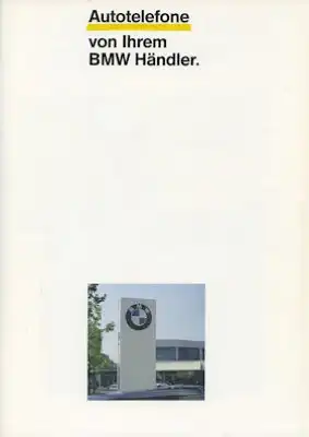 BMW Autotelefone Prospekt 1990