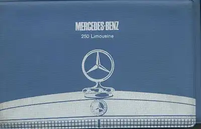 Mercedes-Benz 250 Limousine Polster Mustermappe 1970