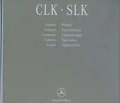 Mercedes-Benz CLK / SLK Farben und Polster Musterordner 2002-2007