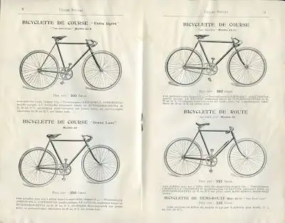 Rochet Fahrrad und Motorrad Programm 1910