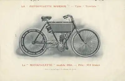 Werner Motoryclette Programm 1903