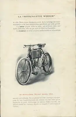 Werner Motoryclette Programm 1903