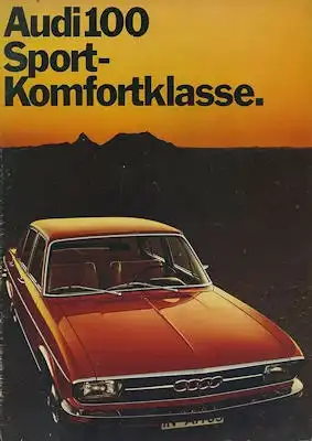 Audi 100 Prospekt 8.1972