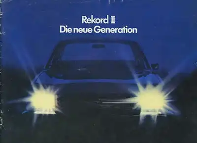 Opel Rekord D Prospekt 1.1972