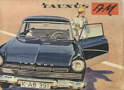 Ford Taunus 17 M P 2 Prospekt ca. 1957