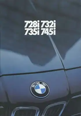BMW 728i 732i 735i 745i Prospekt 1981