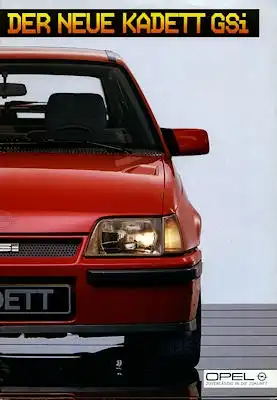 Opel Kadett E GSI Prospekt 9.1984