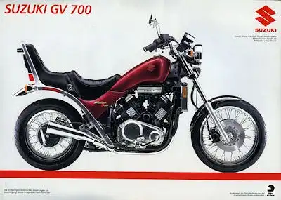 Suzuki GV 700 + GV 1200 Prospekt 1985