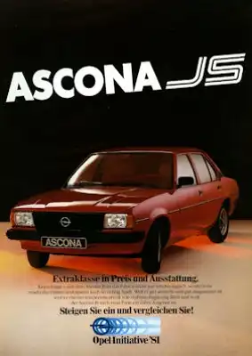 Opel Ascona JS Prospekt 1981