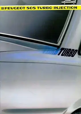 Peugeot 505 Turbo Injection Prospekt 1984 f