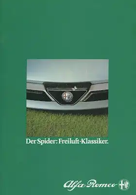 Alfa-Romeo Spider Prospekt ca. 1985