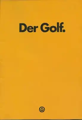 VW Golf 1 Prospekt 6.1974