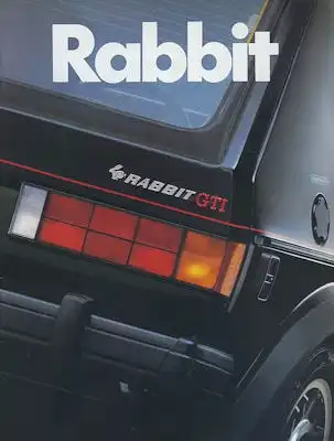 VW Rabbit (Golf) 1 Prospekt ca. 1983 e