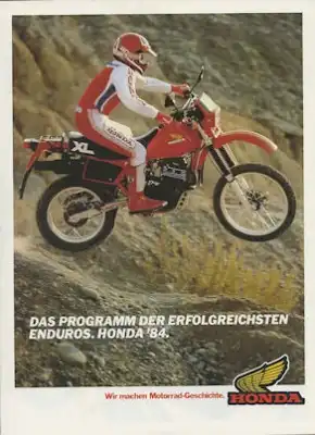 Honda Enduros Programm 1984
