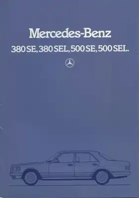 Mercedes-Benz 380SE-500 SEL Prospekt 1.1985