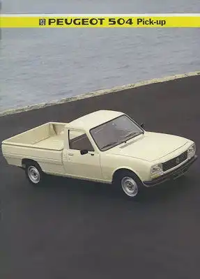 Peugeot 504 Pick-up Prospekt 1984