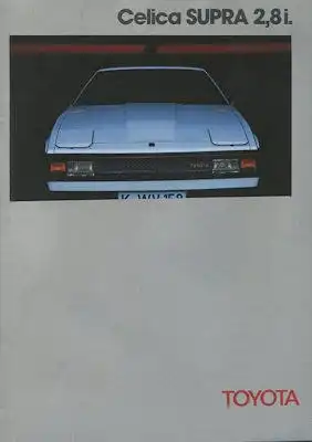Toyota Celica Supra 2,8i Prospekt 6.1982