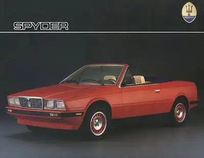 Maserati Spyder Prospekt 1981