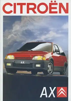 Citroen AX Prospekt 8.1988