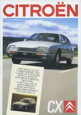 Citroen CX Prospekt 6.1988