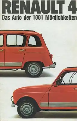 Renault 4 Prospekt ca. 1978