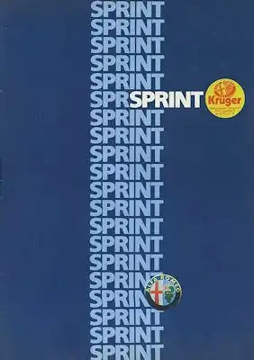 Alfa-Romeo Sprint Prospekt ca. 1986