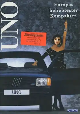 Fiat Uno Prospekt 1.1989