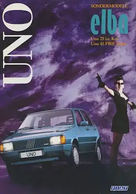 Fiat Uno Elba Prospekt 9.1988