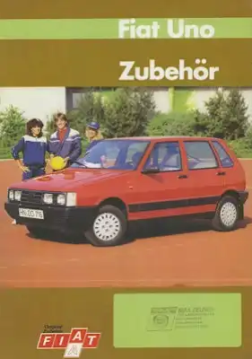 Fiat Uno Zubehör Prospekt 1980er Jahre