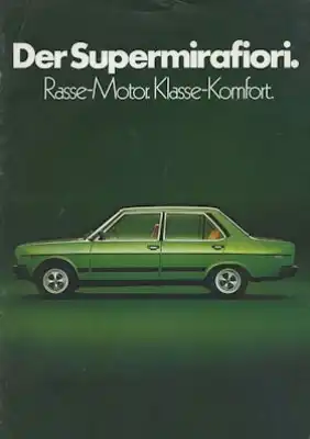 Fiat Mirafiori Prospekt 3.1978