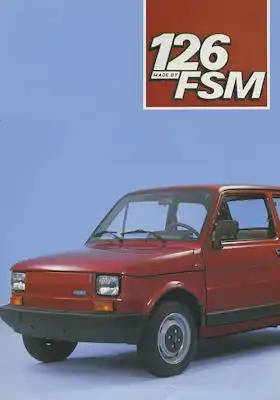 Fiat 126 FSM Prospekt 5.1985
