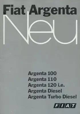 Fiat Argenta Prospekt 8.1983