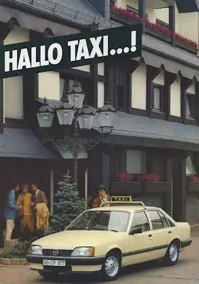 Opel Kadett D Ascona B Rekord E Taxi Prospekt 7.1983