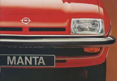 Opel Manta Prospekt 2.1977