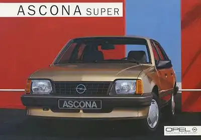 Opel Ascona Super Prospekt 6.1985