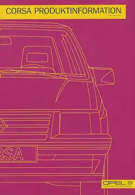 Opel Corsa Produktinformation 4.1985