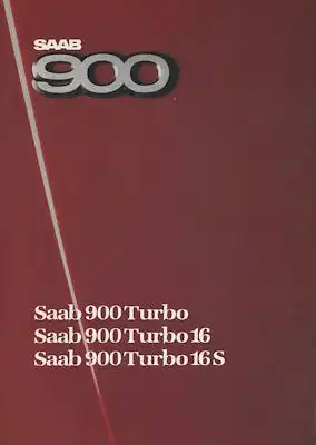 Saab 900 Turbo / 16 / 16S Prospekt 1985