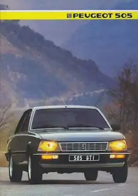 Peugeot 505 Prospekt 1985 f