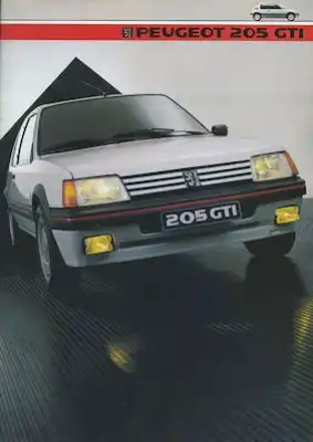 Peugeot 205 GTI Prospekt 1985