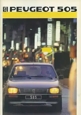 Peugeot 505 Prospekt 1986