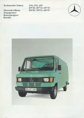 Mercedes-Benz Transporter Kastenwagen/Kombi Prospekt 4.1983