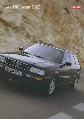 Audi 80 Avant 2,8E B 4 Prospekt ca. 1993