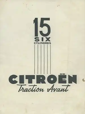 Citroen Traction Avant 15 Prospekt 11.1948