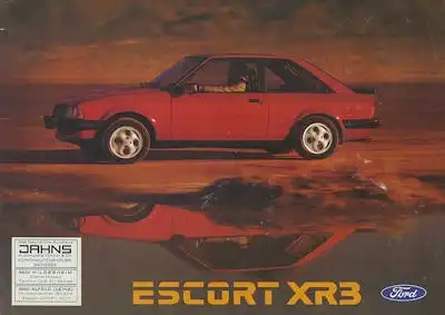 Ford Escort XR 3 Prospekt 1.1981