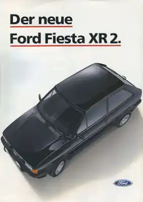 Ford Fiesta XR 2 Prospekt 8.1984