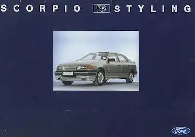 Ford Scorpio RS Styling Prospekt 1980er Jahre