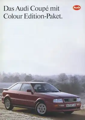 Audi Coupé B 3 Colour Edition Prospekt 1.1992